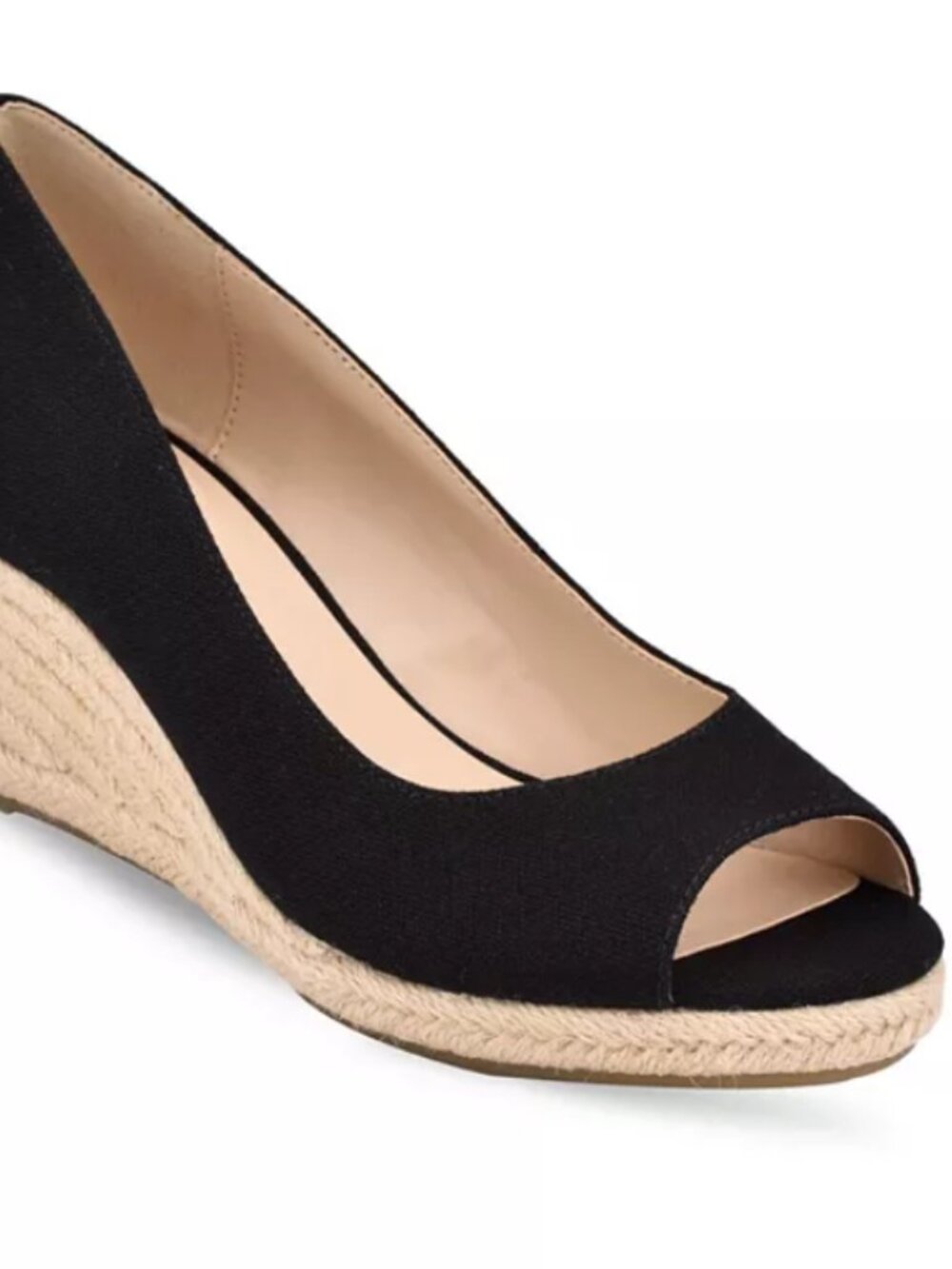 Bandolino Women's Nuri Peep-Toe Espadrille Wedges Size 7.5